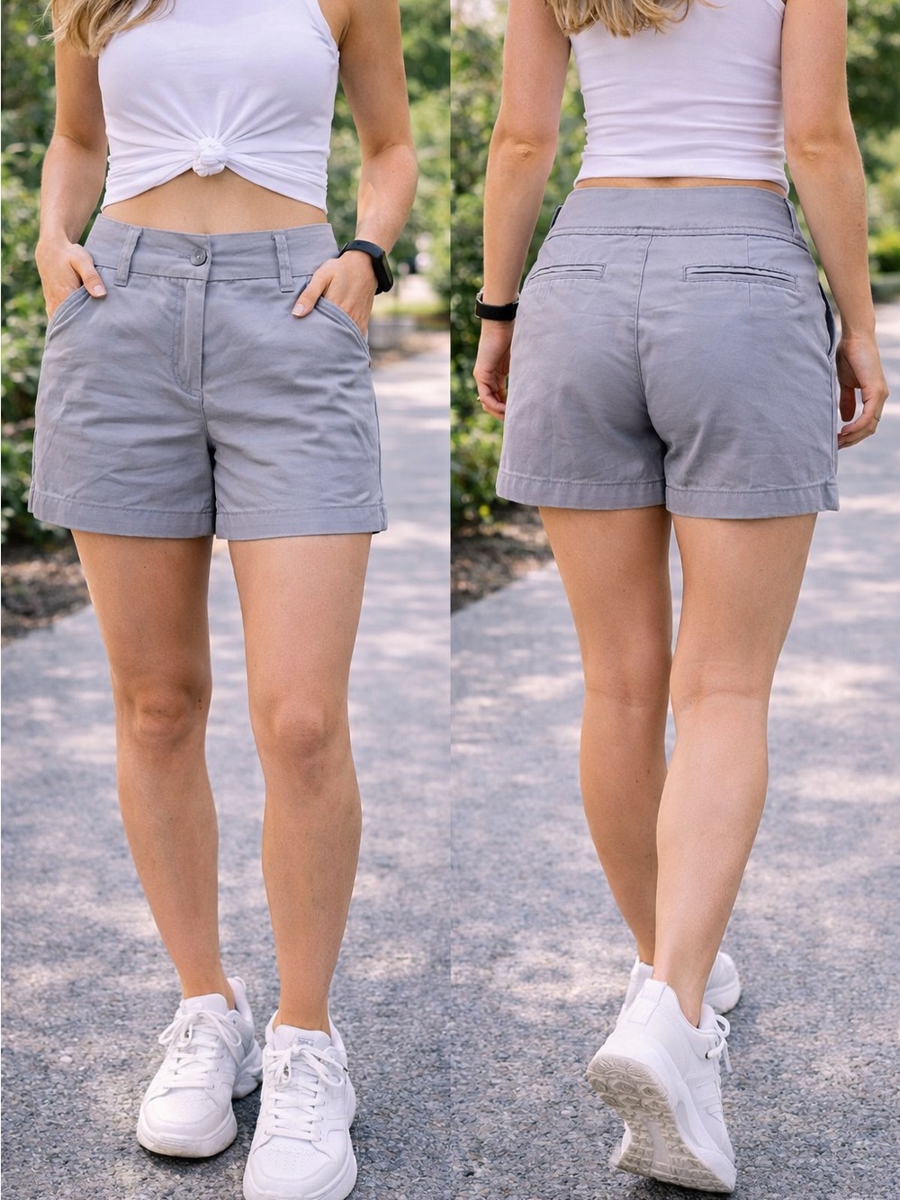 Classic Women's Gray Chino Shorts